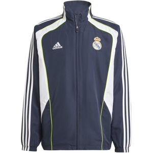 adidas - Real Madrid Urban Purist - Trainingsjack - Donkerblauw Wit Lichtgroen - 100% Gerecycled Polyester