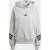Adidas - Future Icons 3 Stripes - Hoodie - Zwart - Met Capuchon - Gerecycled Materiaal