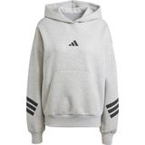 Adidas - Future Icons 3 Stripes - Hoodie - Zwart - Met Capuchon - Gerecycled Materiaal