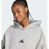 Adidas - Future Icons 3 Stripes - Hoodie - Zwart - Met Capuchon - Gerecycled Materiaal