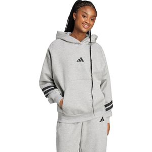 Adidas - Future Icons 3 Stripes - Hoodie - Zwart - Met Capuchon - Gerecycled Materiaal