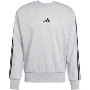 Adidas - Essentials 3 Stripes - Sweatshirt - Zwart - Fleece