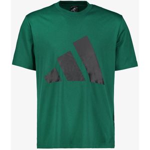 adidas - Essentials Big Logo - T-shirt - Groen - Korte Mouwen