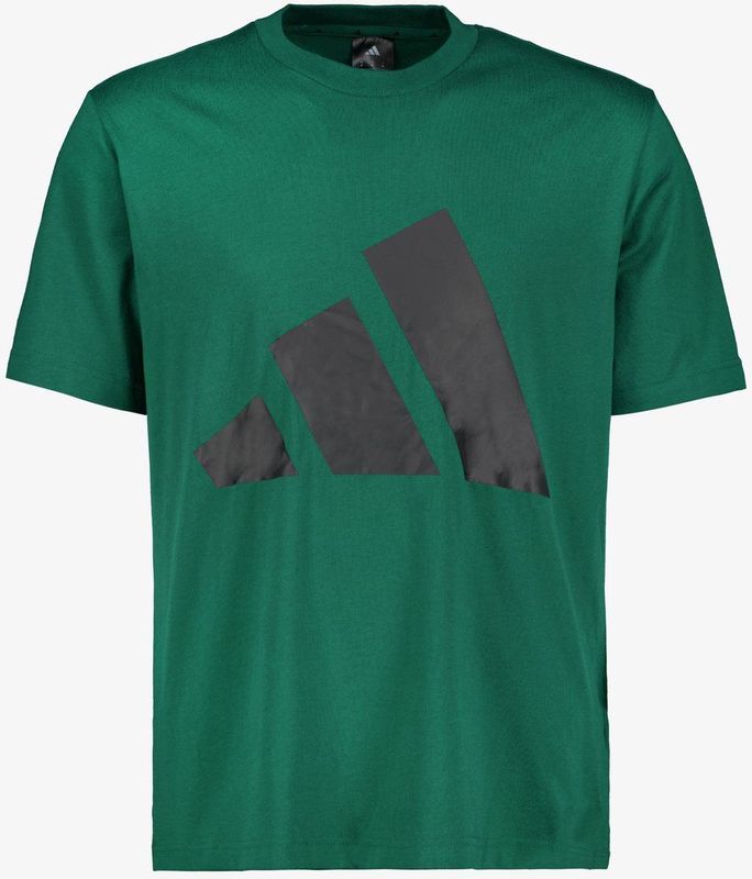 adidas - Essentials Big Logo - T-shirt - Groen - Korte Mouwen