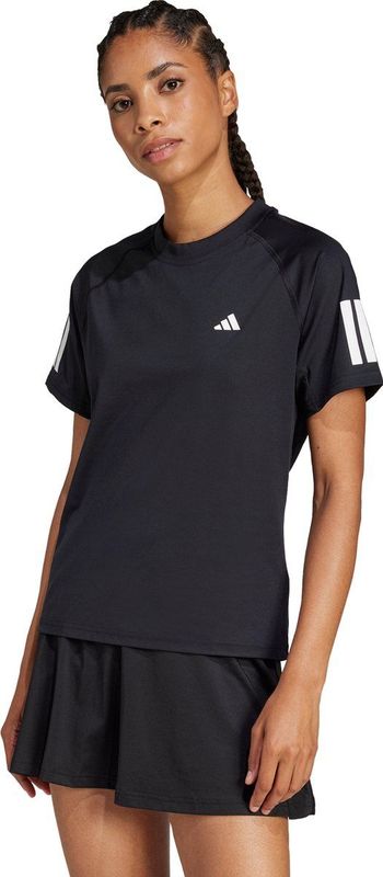 adidas - Performance Club 3-Stripes T-shirt - Zwart - Climacool - Dames
