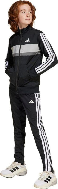 adidas - Tiberio 3-Stripes - Trainingspak - Zwart - 100% Polyester