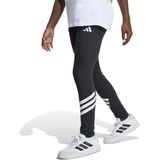 Adidas - Leggings - Zwart/Wit - Katoen/Elastaan - Stretchstof met 3-Stripes