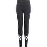 Adidas - Leggings - Zwart/Wit - Katoen/Elastaan - Stretchstof met 3-Stripes