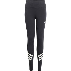 Adidas - Leggings - Zwart/Wit - Katoen/Elastaan - Stretchstof met 3-Stripes