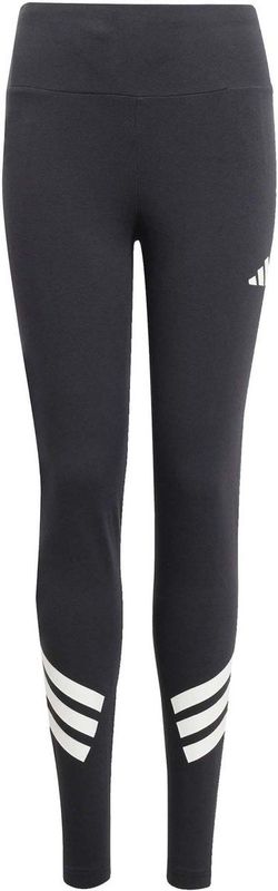 Adidas - Leggings - Zwart/Wit - Katoen/Elastaan - Stretchstof met 3-Stripes
