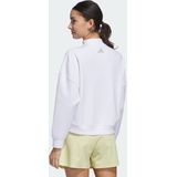 Adidas Dames Beyond Spacer Mock Layer Sweatshirt Wit