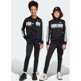 adidas - Tiberio 3-Stripes - Trainingspak - Zwart - 100% Polyester