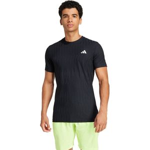 adidas Performance Tennis Climacool+ AIRCHILL FreeLift T-shirt - Heren - Zwart