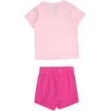 Adidas - Essentials Linear Tee Set - T-shirt- en Kortebroekenset - Zwart - 100% Katoen, Minimaal 70% Gerecycled Materiaal