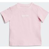 Adidas - Essentials Linear Tee Set - T-shirt- en Kortebroekenset - Zwart - 100% Katoen, Minimaal 70% Gerecycled Materiaal