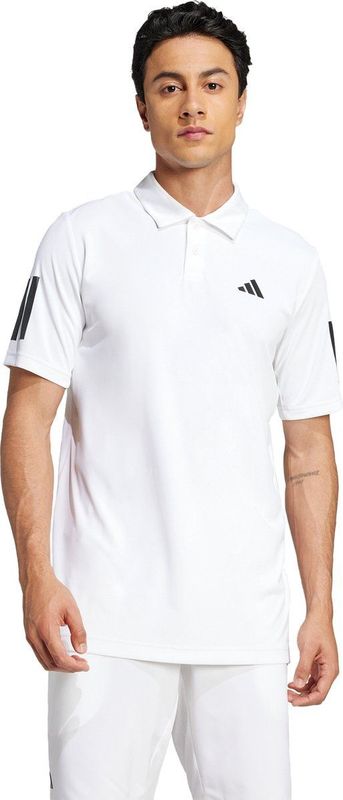 adidas Performance Club Tennis 3-Stripes Poloshirt - Heren - Wit
