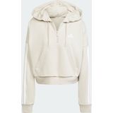 adidas - Hoodie - Zwart - French Terry - Losse Pasvorm