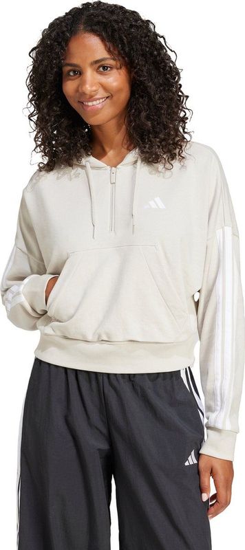 adidas - Hoodie - Zwart - French Terry - Losse Pasvorm