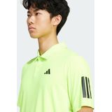 Adidas - Club 3 Stripes - Poloshirt - Wit - 100% Gerecycled Polyester