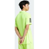 Adidas - Club 3 Stripes - Poloshirt - Wit - 100% Gerecycled Polyester