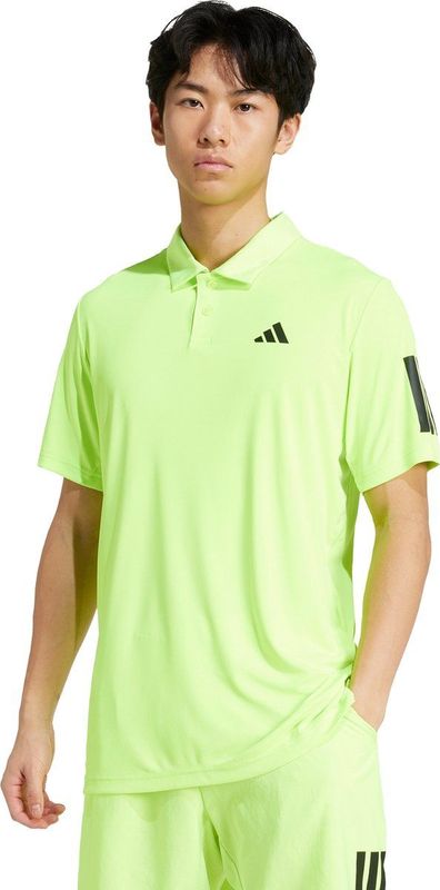 Adidas - Club 3 Stripes - Poloshirt - Wit - 100% Gerecycled Polyester