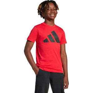 adidas - T-shirt - Zwart - Katoen - Ronde Hals