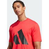 adidas - T-shirt - Zwart - Katoen - Normale Pasvorm