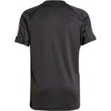Adidas - Club 3 Stripes - T-shirt - Geen Kleur - Korte Mouwen, Synthetisch, Ademend