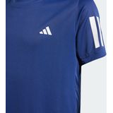 Adidas - Club 3 Stripes - T-shirt - Zwart - Synthetisch