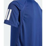 Adidas - Club 3 Stripes - T-shirt - Zwart - Synthetisch