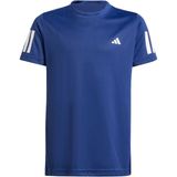 Adidas - Club 3 Stripes - T-shirt - Zwart - Synthetisch