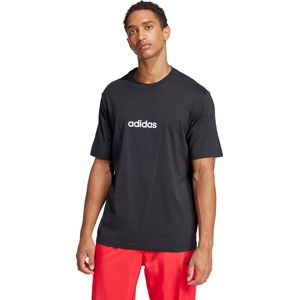 adidas Sportswear Essentials Linear Single Jersey T-shirt - Heren - Zwart