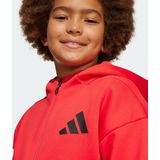 Adidas - Z.n.e - Sweatshirt - Zwart - 57% Gerecycled Polyester, 43% Katoen, Volledige Ritssluiting met Capuchon
