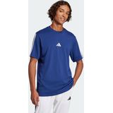 adidas Sportswear Essentials 3-Stripes Single Jersey T-shirt - Heren - Blauw