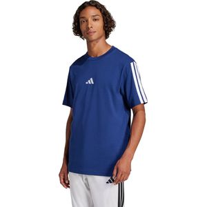 adidas Sportswear Essentials 3-Stripes Single Jersey T-shirt - Heren - Blauw