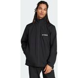 Adidas Multi Essentials 2l Rain Jas - Zwart - 100% Polyester - Ademend