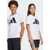 Sportshirt - White/Black - Korte Mouwen - Regular Fit - Zonder Sluiting