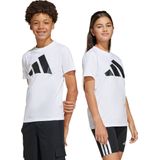 Sportshirt - White/Black - Korte Mouwen - Regular Fit - Zonder Sluiting