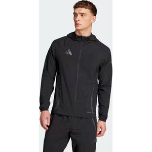 adidas - Tiro 25 Vis Tech Competition - Hooded Trainingsjack - Zwart Donkergrijs