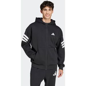 adidas Sweatshirt - Black - Sportief met Ritssluiting