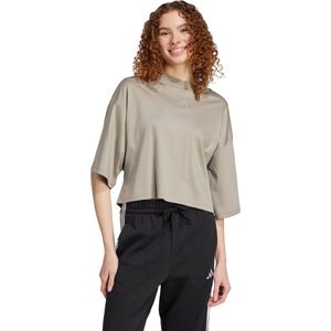 adidas - T-shirt - Groen - 100% Katoen - Losvallend Model