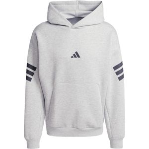 adidas - Future Icons 3-Stripes Hoodie - Grijs - Heren