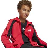 adidas - Trainingspak - Colourblock - Zwart/Rood - French Terry - Junioren