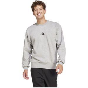 Adidas - Essentials Feelcozy Fleece Sweatshirt - Grijs - Gerecycled Materiaal
