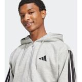 adidas - Essentials 3 Stripes - Fleece Sweatshirt - Met Rits