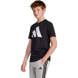 adidas - T-shirt - Zwart - Katoen - 3 Bar Logo
