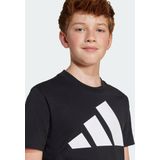 adidas - T-shirt - Zwart - Katoen - 3 Bar Logo