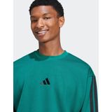 adidas - Essentials 3 Stripes - Fleece Sweatshirt - Zwart