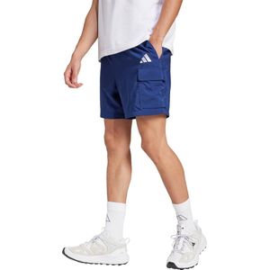 adidas Sportswear Essentials Small Logo Cargo Chelsea Short - Heren - Blauw