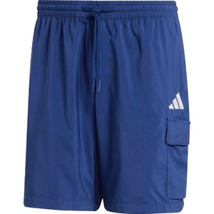 adidas Sportswear Essentials Small Logo Cargo Chelsea Short - Heren - Blauw